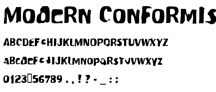 Modern Conformist font